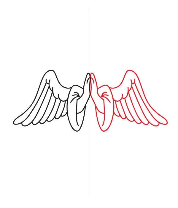 How to Draw an Angel - Step 10