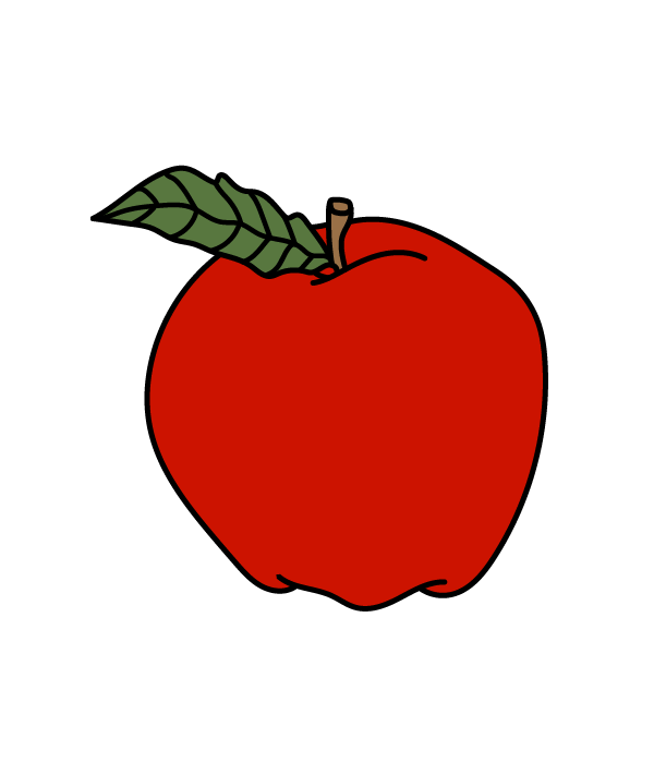 How to Draw an Apple - Step 12