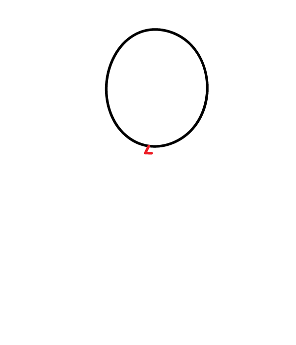 How to Draw a Balloon - Step 2