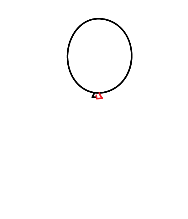 How to Draw a Balloon - Step 3