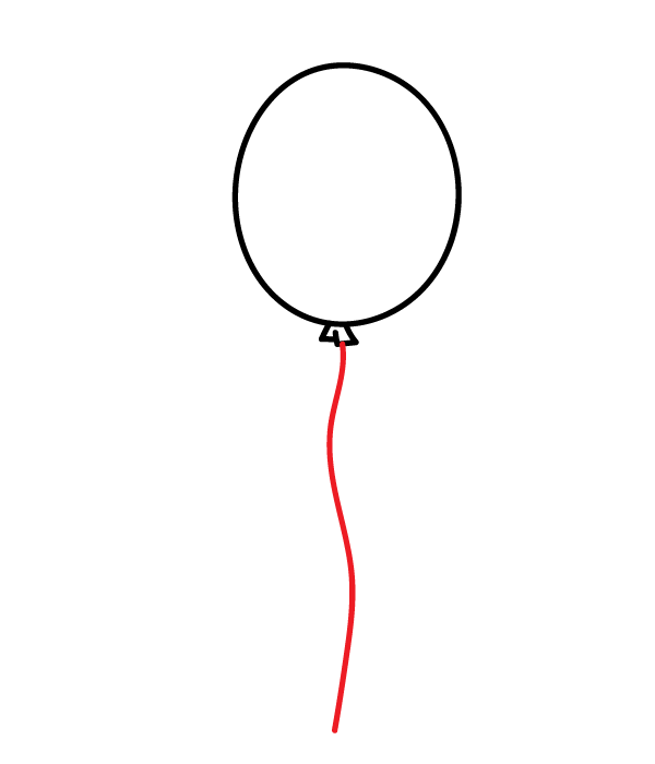 How to Draw a Balloon - Step 4