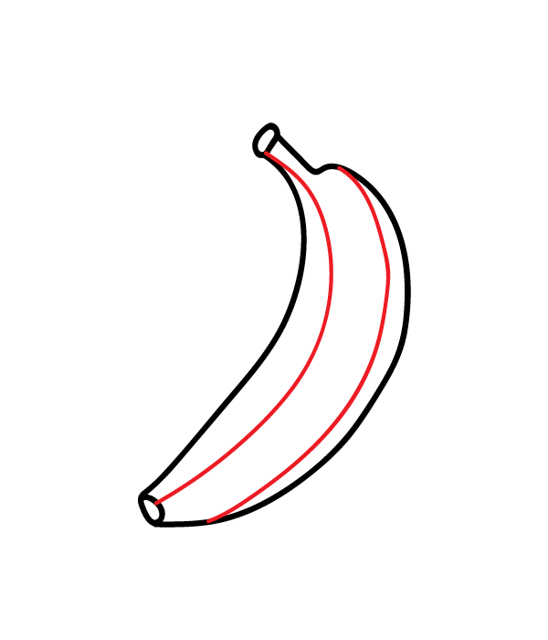 How to Draw a Banana - Step 5