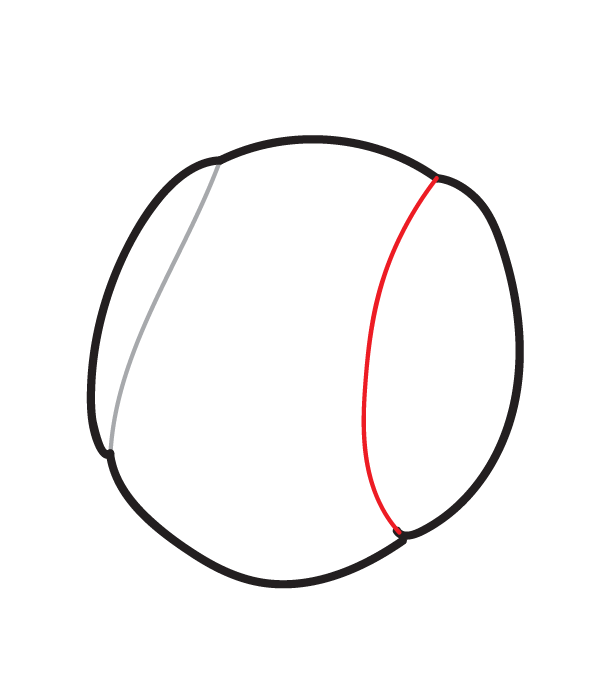 How to Draw a Baseball - Step 8