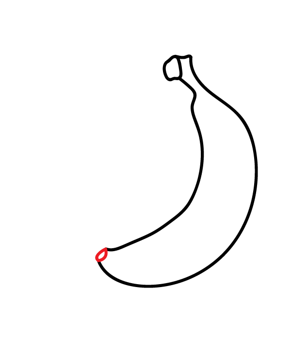 How to Draw a Bunch of Bananas - Step 5