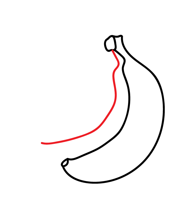 How to Draw a Bunch of Bananas - Step 6