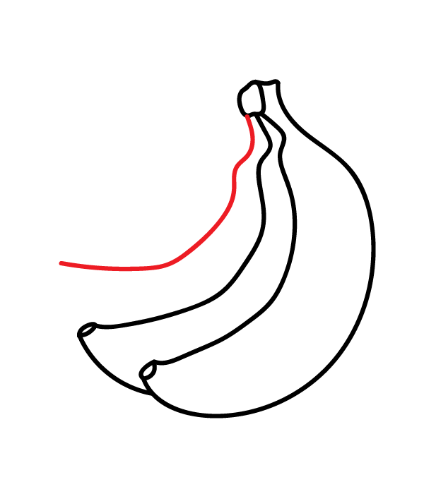 How to Draw a Bunch of Bananas - Step 8