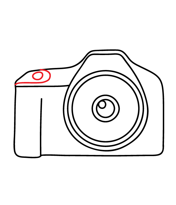 How to Draw a Camera - Step 12