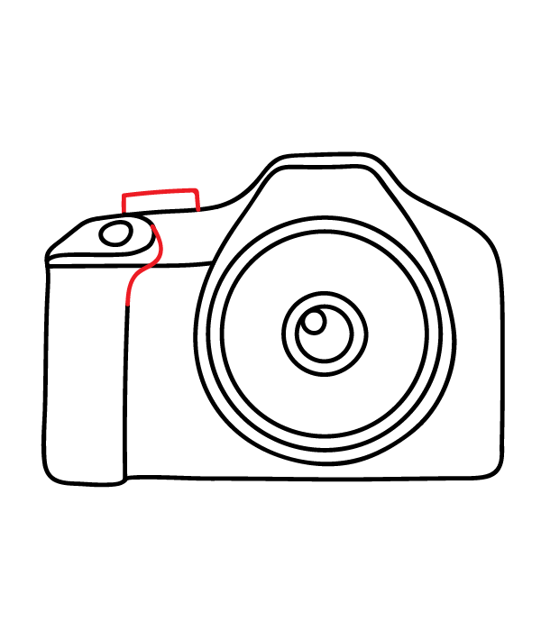 How to Draw a Camera - Step 13