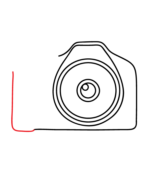 How to Draw a Camera - Step 7