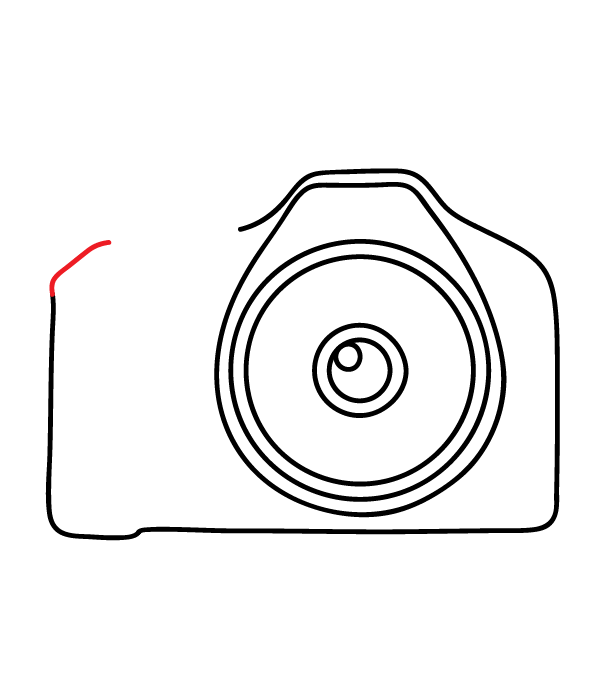 How to Draw a Camera - Step 8