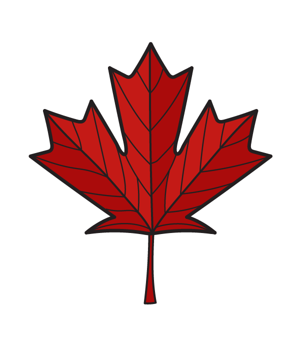 How to Draw a Canadian Maple Leaf - Step 12