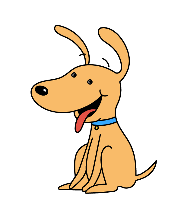 How to Draw a Cartoon Dog - Step 15