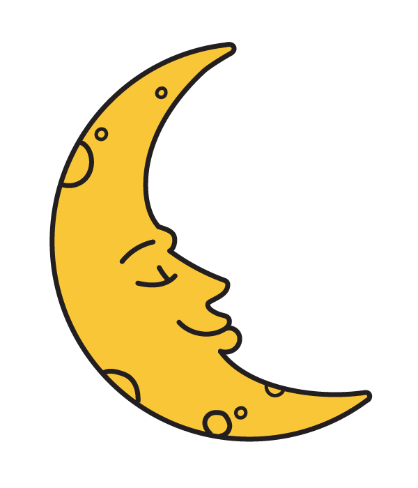 How to Draw a Crescent Moon with a Face - Step 11