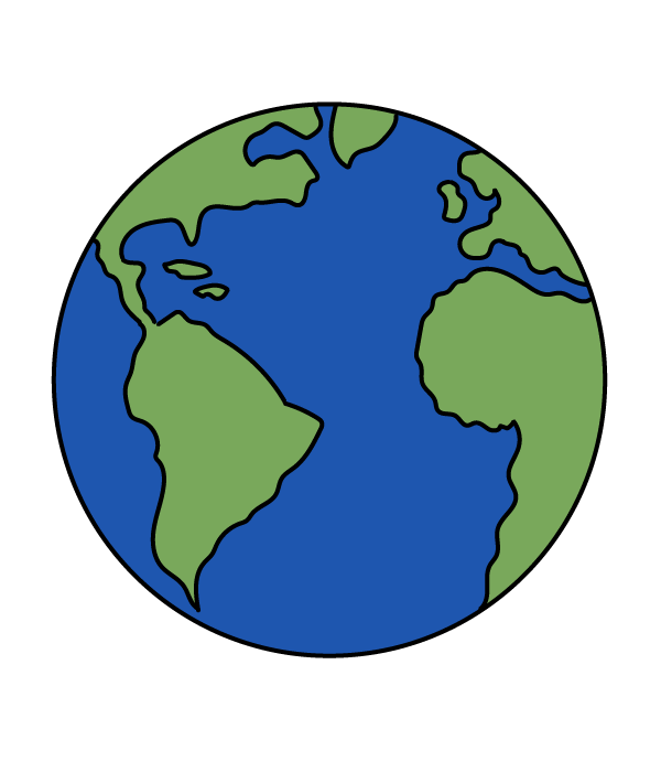 How to Draw  Earth - Step 15