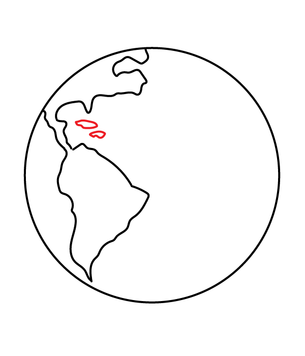 How to Draw  Earth - Step 8
