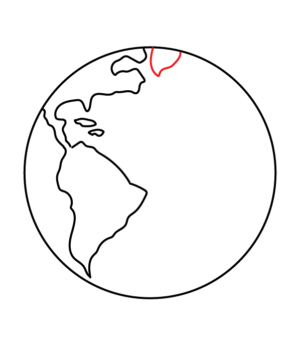 How to Draw  Earth - Step 9