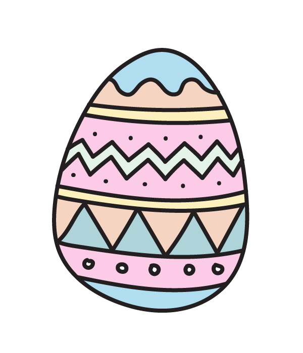 How to Draw an Easter Egg - Step 11