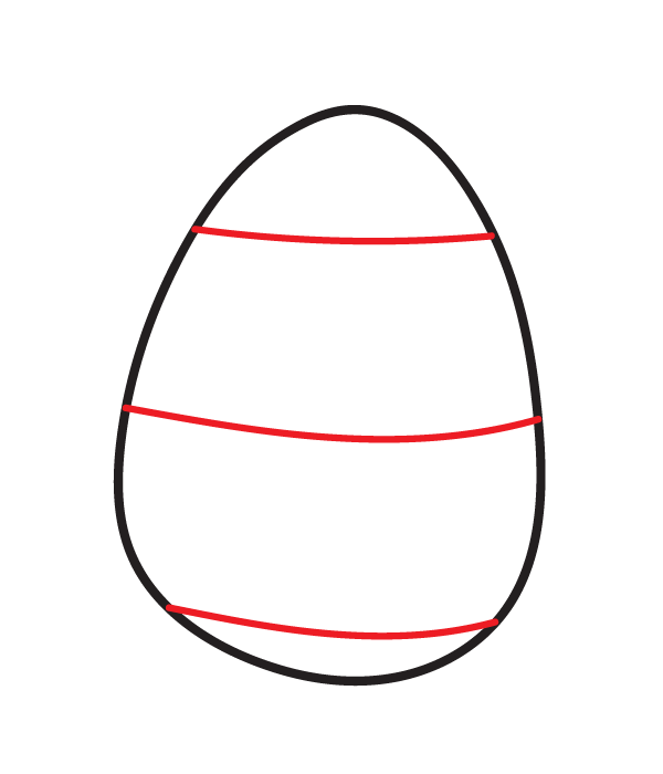 How to Draw an Easter Egg - Step 2