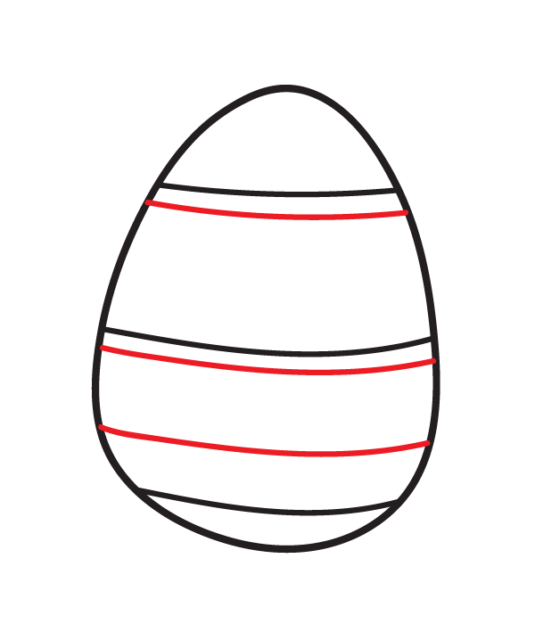 How to Draw an Easter Egg - Step 3