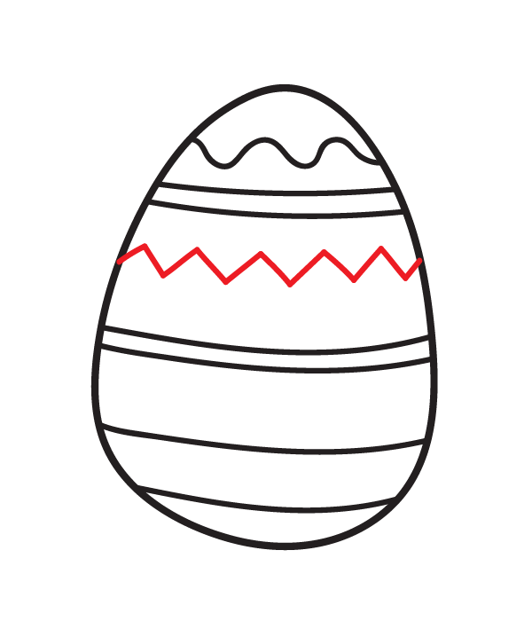 How to Draw an Easter Egg - Step 5