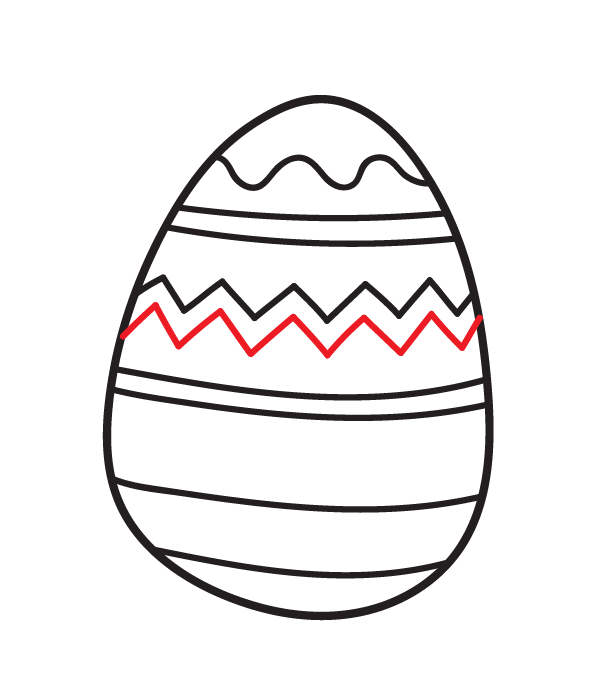 How to Draw an Easter Egg - Step 6