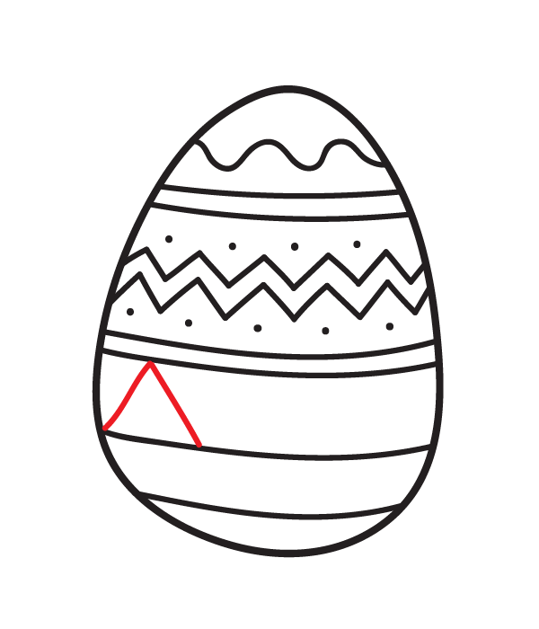 How to Draw an Easter Egg - Step 8
