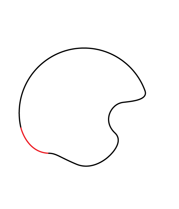 How to Draw a Football Helmet - Step 3