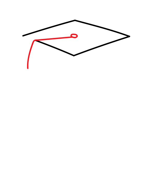 How to Draw a Graduation Owl - Step 3