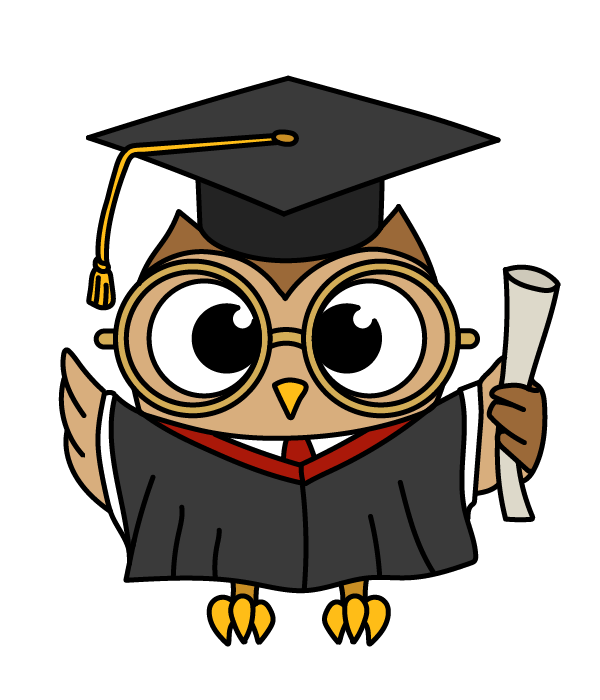 How to Draw a Graduation Owl - Step 32
