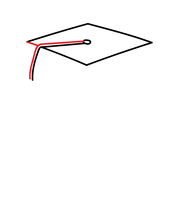 How to Draw a Graduation Owl - Step 4