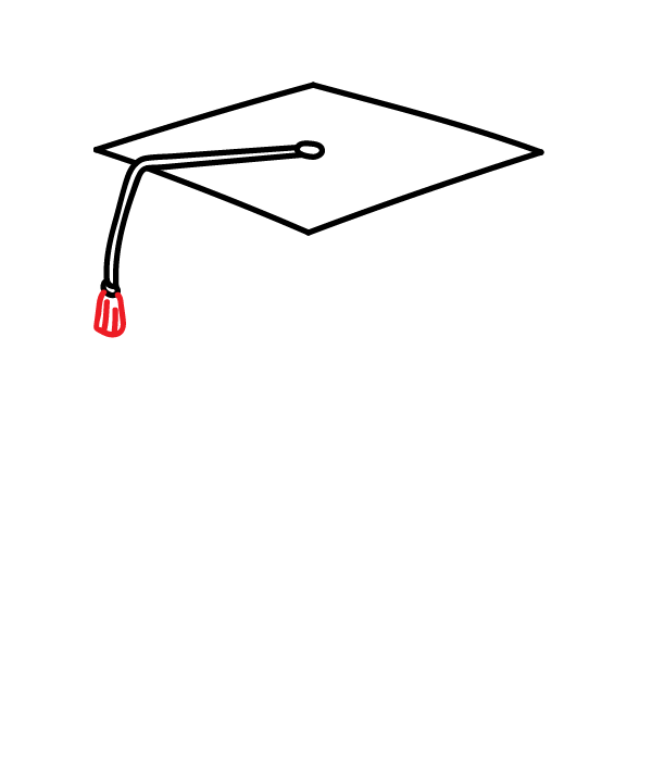 How to Draw a Graduation Owl - Step 6