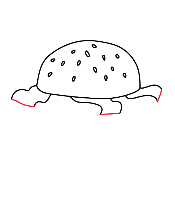 How to Draw a Hamburger - Step 5