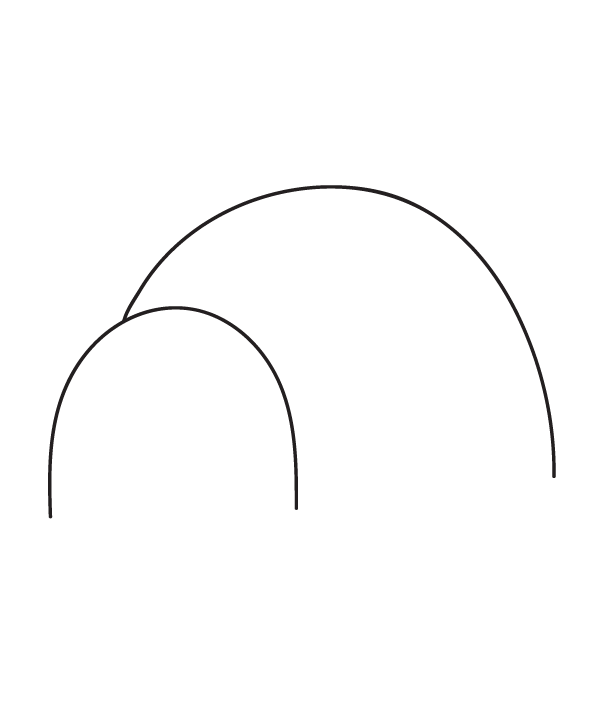 How to Draw an Igloo - Step 2