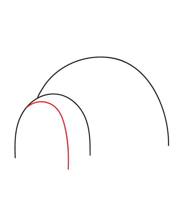 How to Draw an Igloo - Step 3