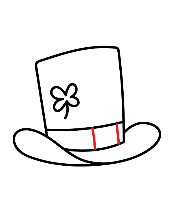 How to Draw a Leprechaun Hat - Step 6