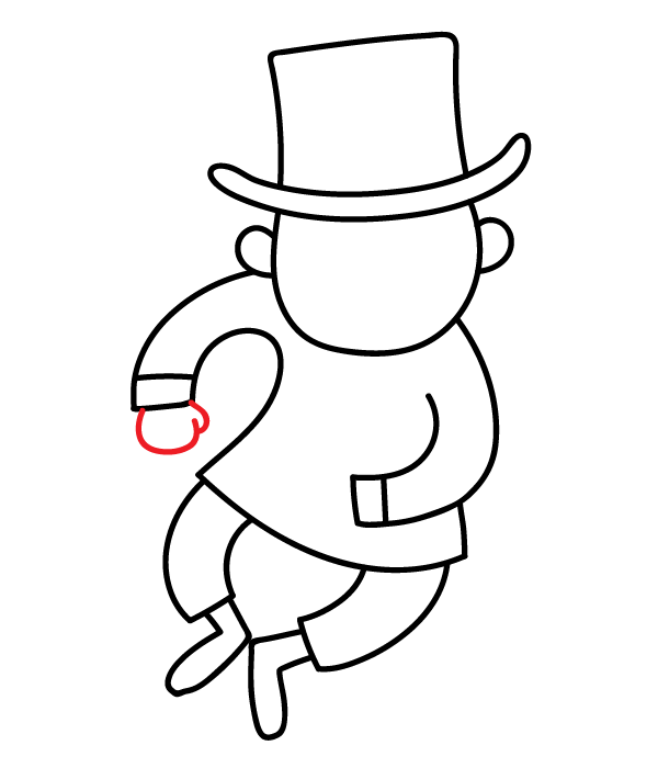 How to Draw a Leprechaun - Step 11
