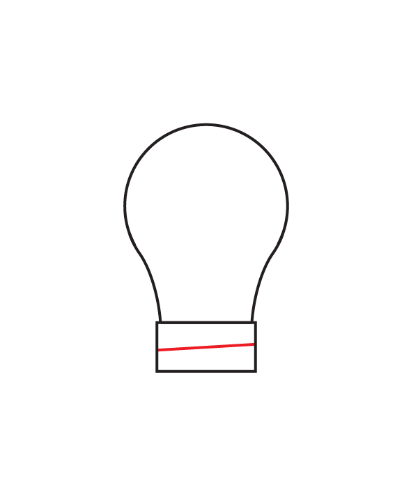 How to Draw a Light Bulb - Step 6