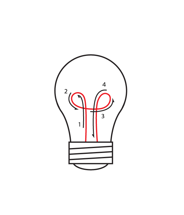 How to Draw a Light Bulb - Step 9