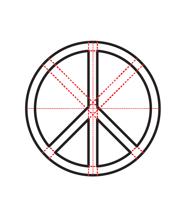 How to Draw a Peace Sign - Step 11