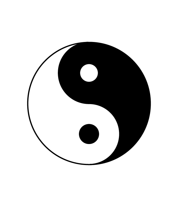How to Draw a Ying and Yang Symbol - Step 8