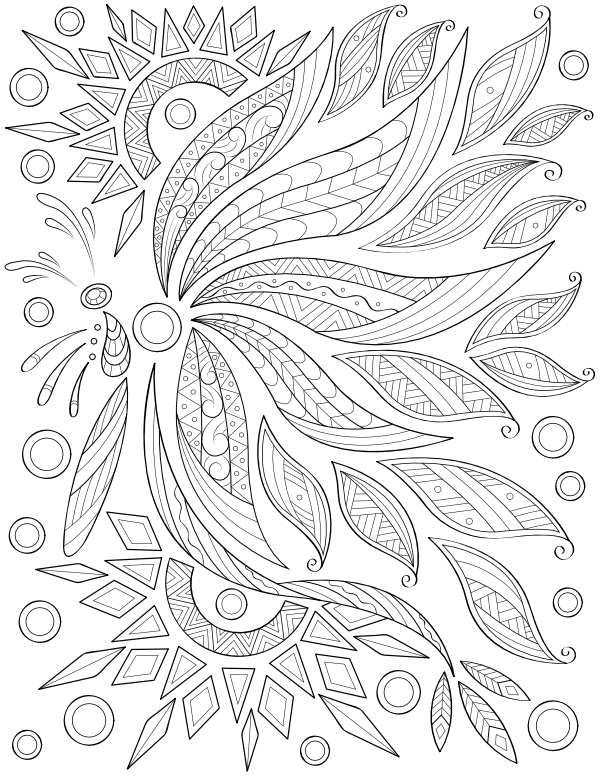 Butterfly Mandala Adult Coloring Page