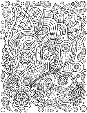 Paisley Adult Coloring Page