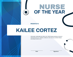 Nurse Of The Year Award Certificate Template