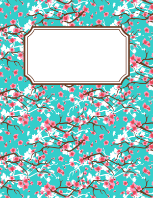 Cherry Blossom Binder Cover