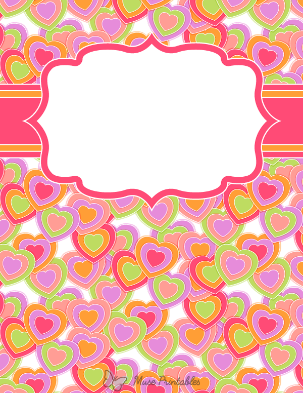 Concentric Hearts Binder Cover