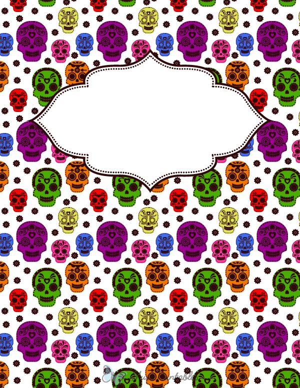 Day of the Dead Binder Cover