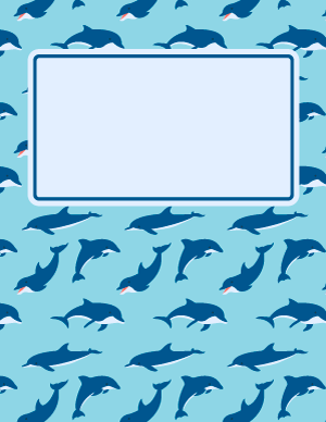 Dolphin Binder Cover