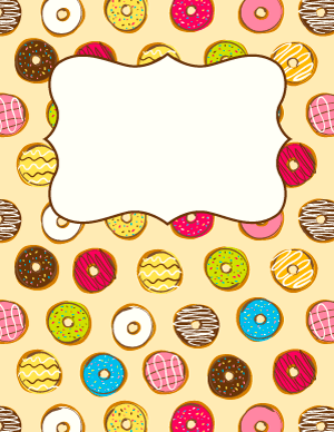 Donut Binder Cover