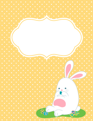 Easter Bunny Binder Cover