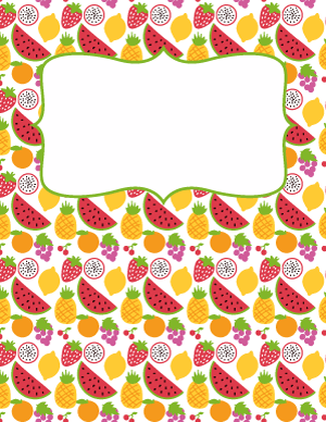 Fruit Binder Cover